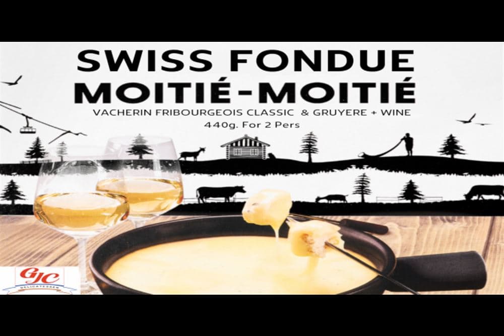 Fondue Suisse moitié moitié prÉte é cuire