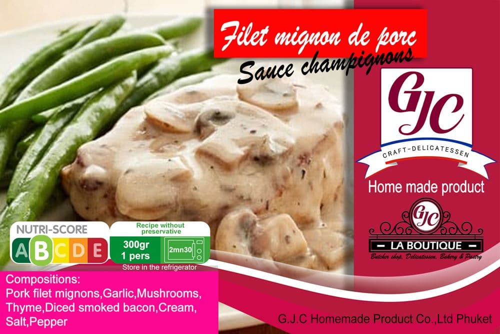 Filet mignon de porc sauce forestiÉre